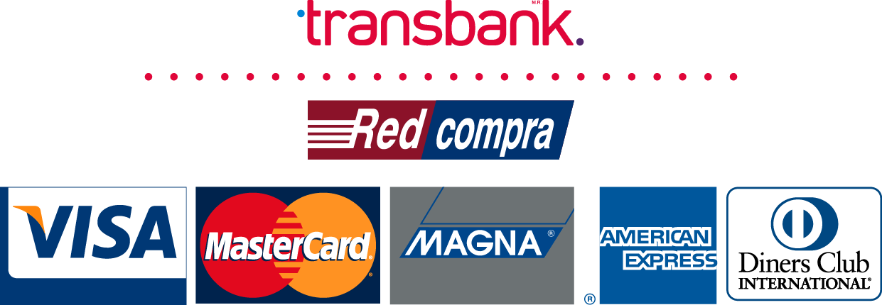 Logos de medios de pago Transbank